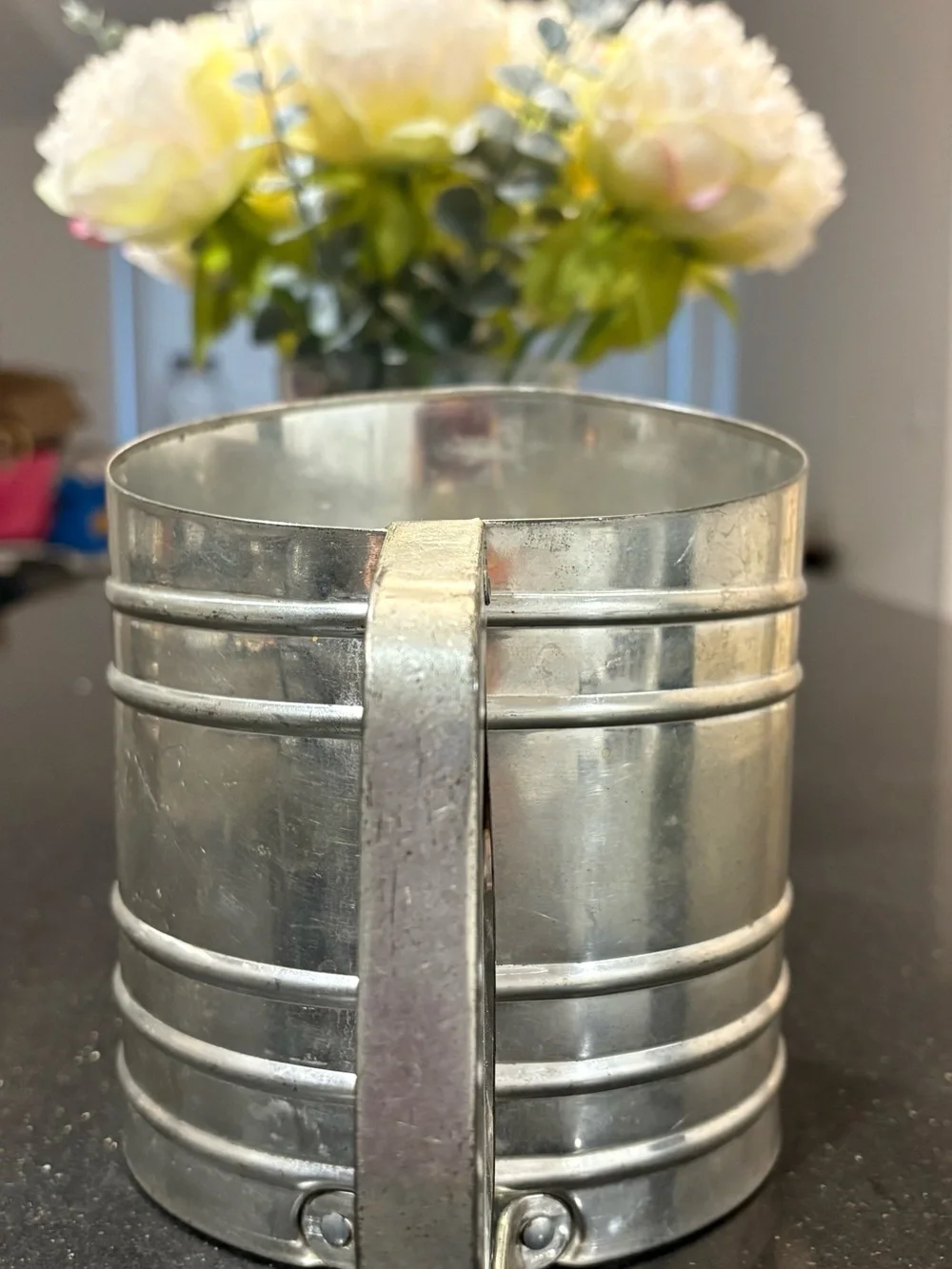Triple Screen Metal Flour Sifter – Silver